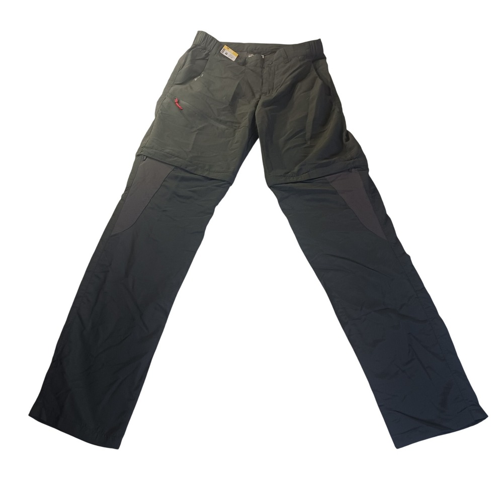 Decathlon‎ MH150 Trousers 2556641 Mens Waist 29x32 Grey Convertible Hiking Pants
